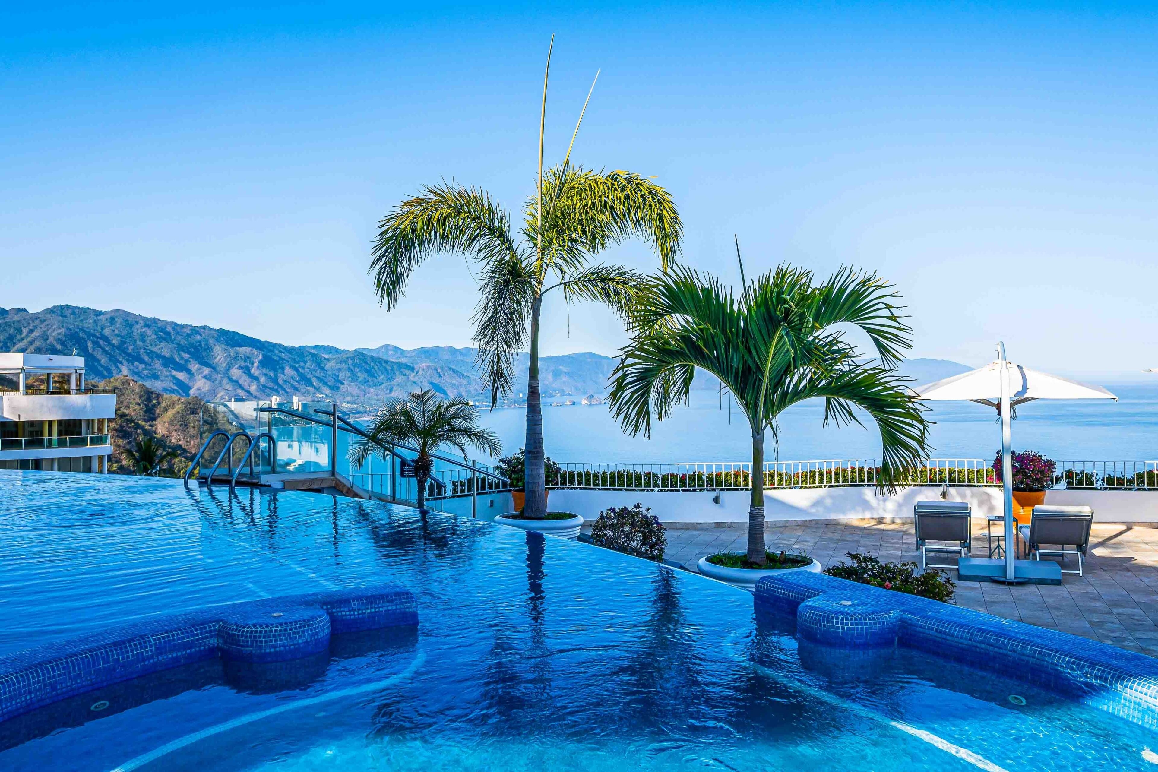 A heated pool