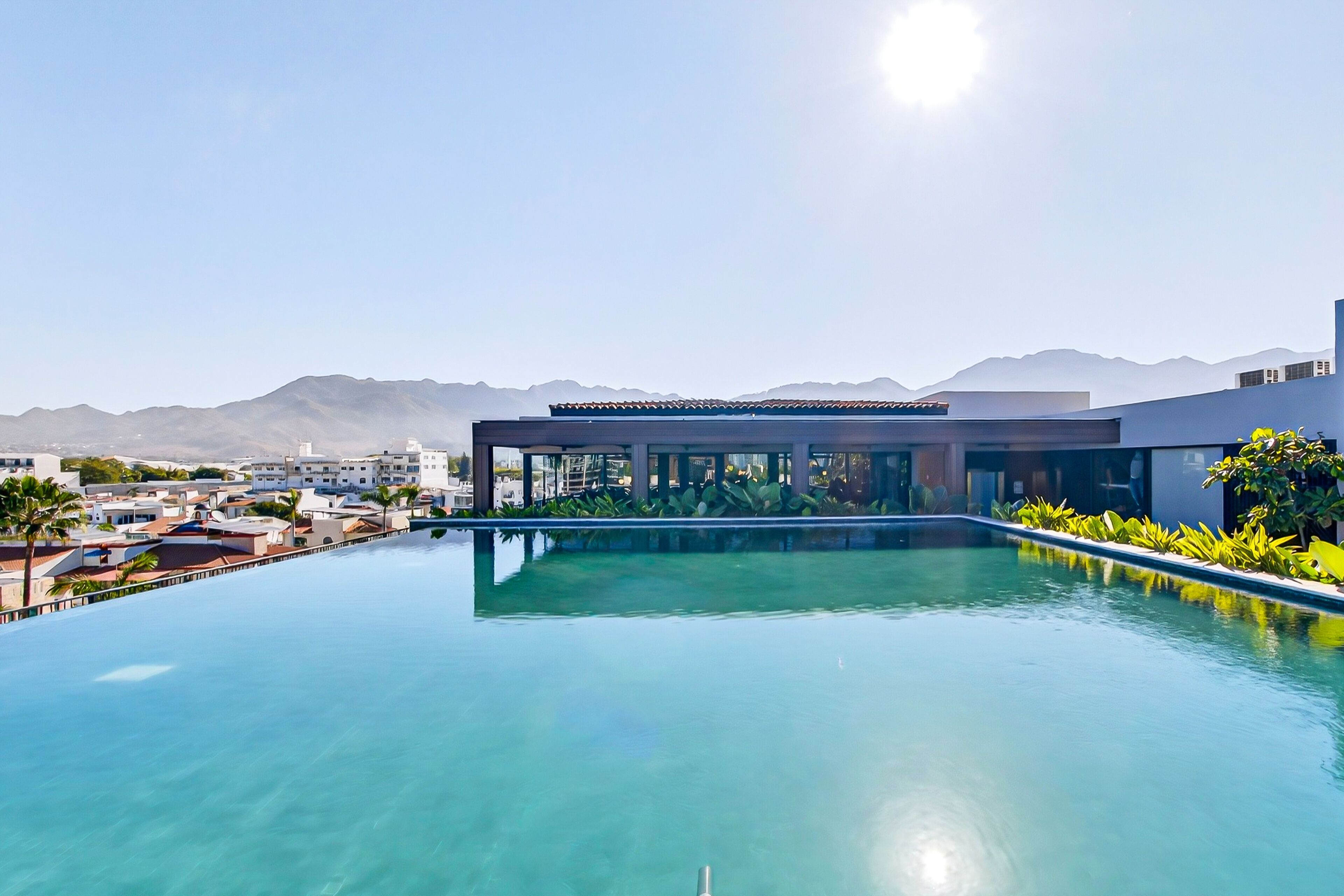 A heated pool