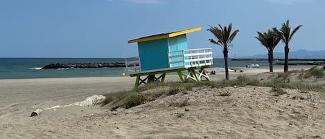 Na praia