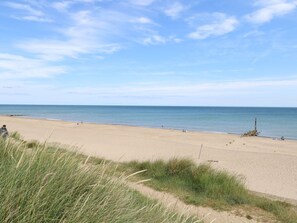 Vlak bij het strand