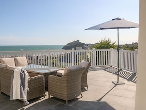 Terrace/patio - Haul A Gwynt, Criccieth, Wales. (Criccieth)