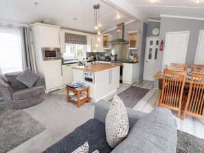 Living area - A and C Lodge, in Armathwaite. (Carlisle)