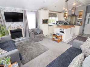 Living area - A and C Lodge, in Armathwaite. (Carlisle)