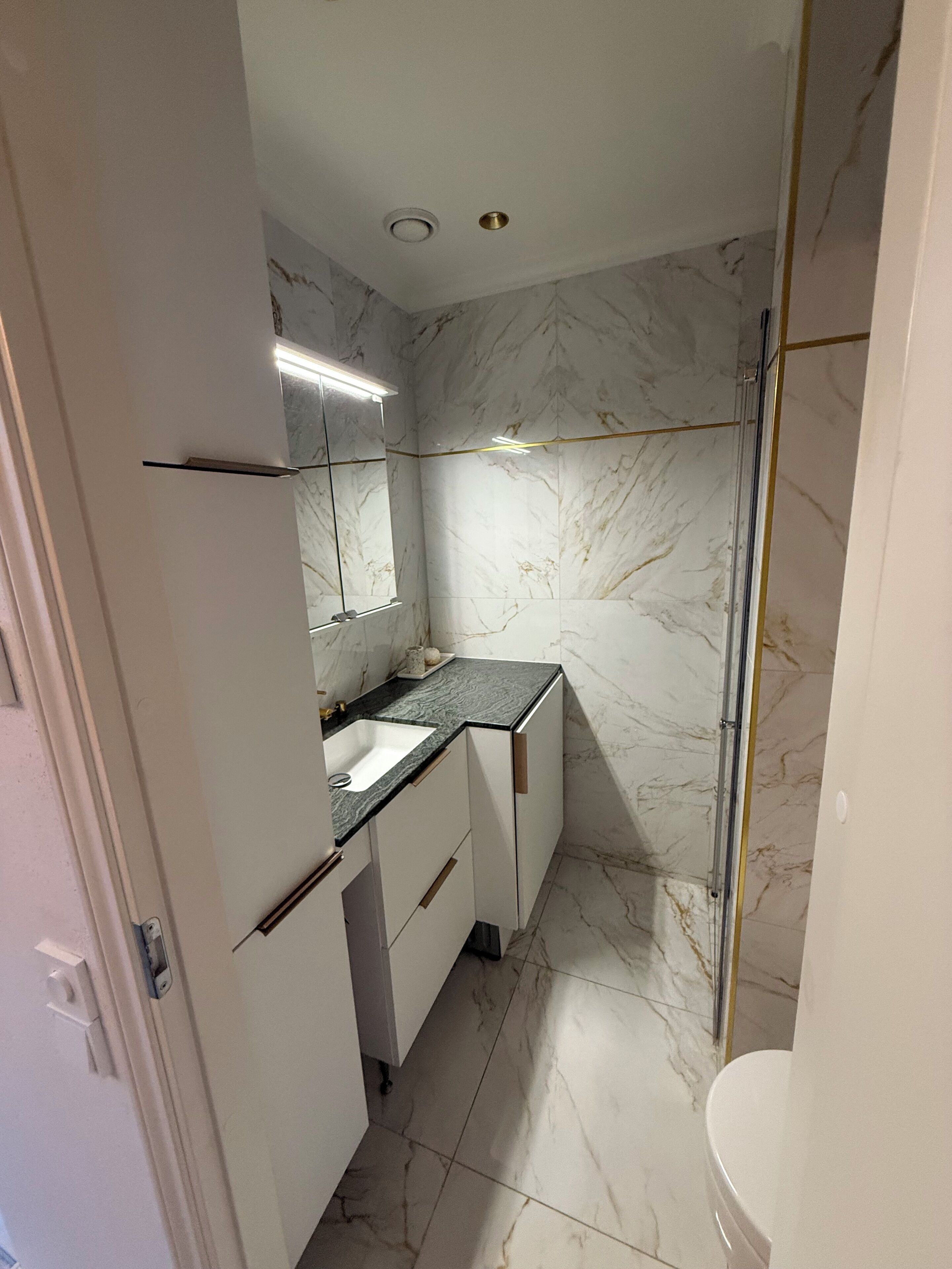 Leilighet, 1 queensize-seng med sovesofa, byutsikt | Bad