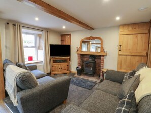 Fireplace - Lime Tree Cottage, in Cumbria. (Kirkby Stephen)
