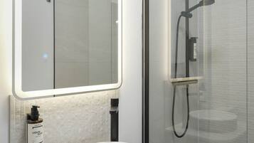 Shower, hair dryer