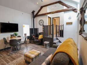 Living area - Bryn Eglwys Barn is near Tywyn (Tywyn)