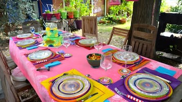 Opções para refeição ao ar livre