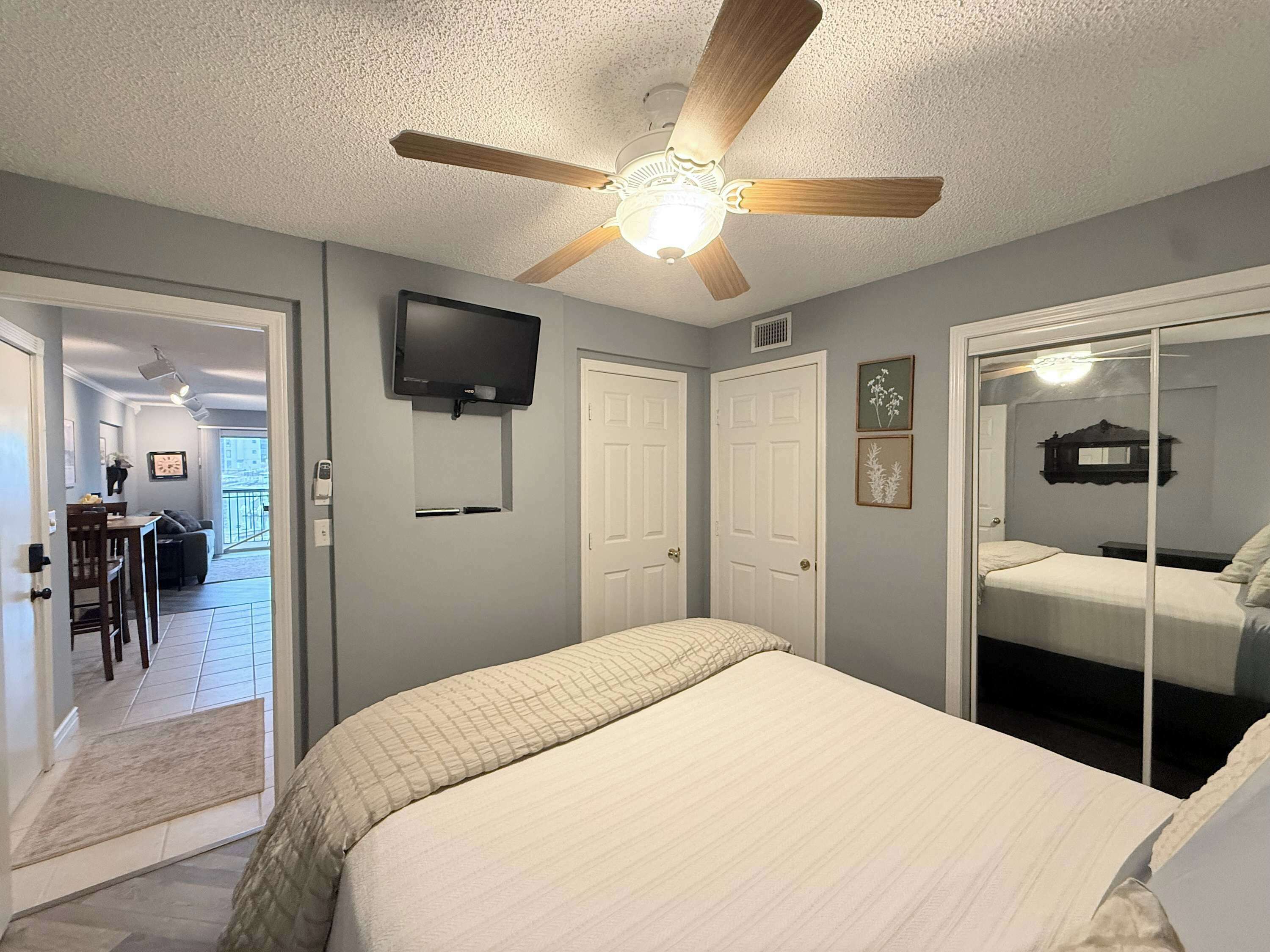 Condo, 1 Queen Bed with Sofa bed, Balcony (Harbor Hideout) | 1 bedroom, iron/ironing board, individually decorated