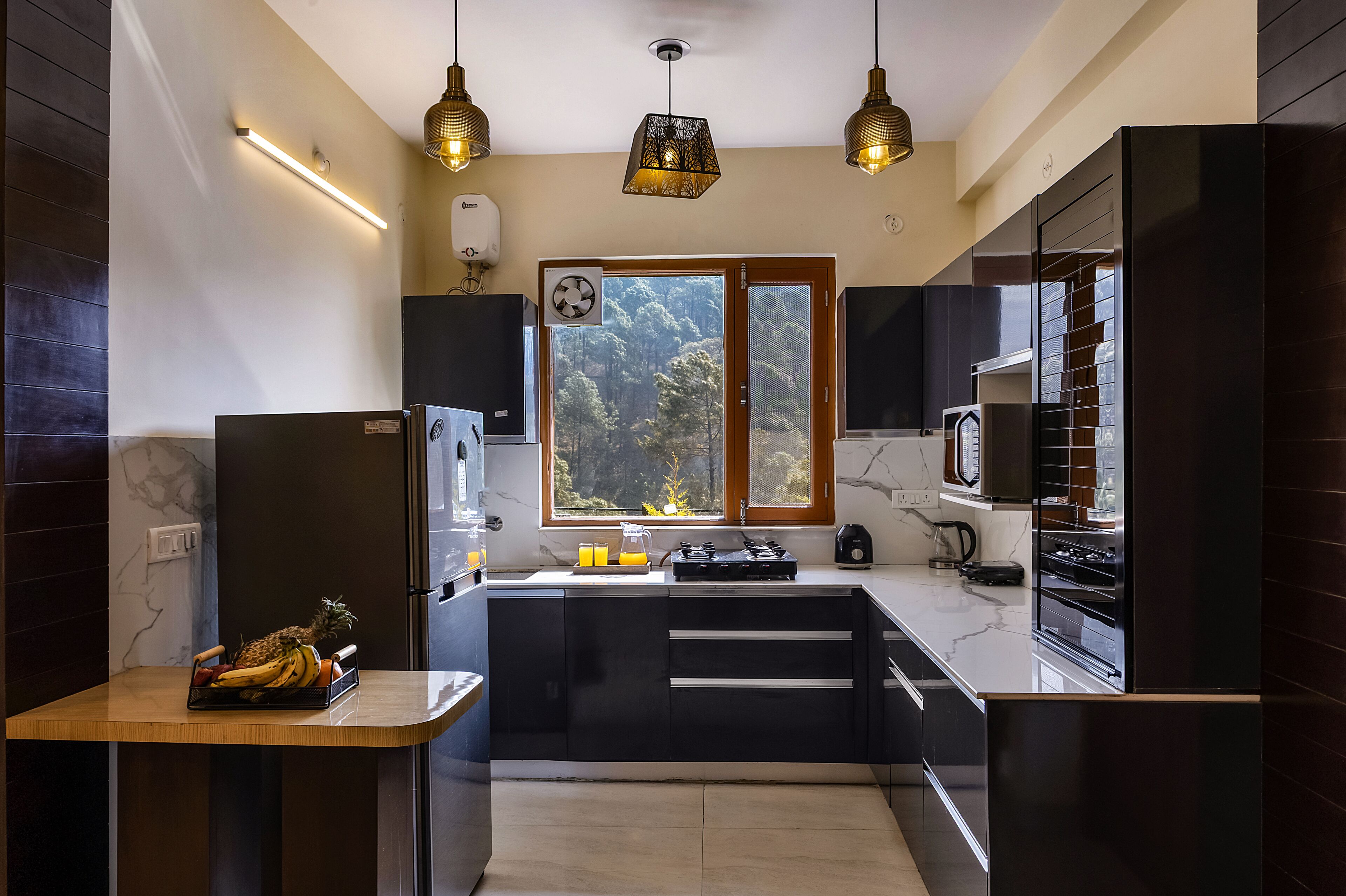 Vila Deluks, pemandangan bukit | Dapur pribadi