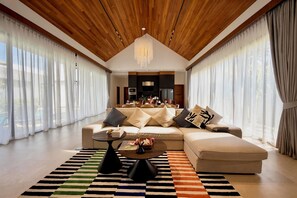 Luxury Villa, 3 Bedrooms, Private Pool | Living area - Bougainvillea Luxury Pool Villas (Choeng Thale)
