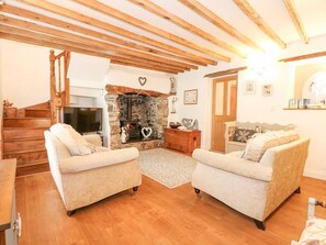 Fireplace - Bramley Cottage, in Beaumaris. (Beaumaris)