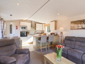 Living area - Tulip Lodge in Runswick Bay. (Saltburn-by-the-Sea)