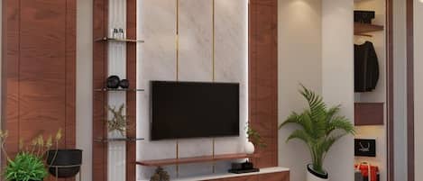 Quarto luxo, vista para a cidade | Escrivaninha, Wi-Fi de cortesia