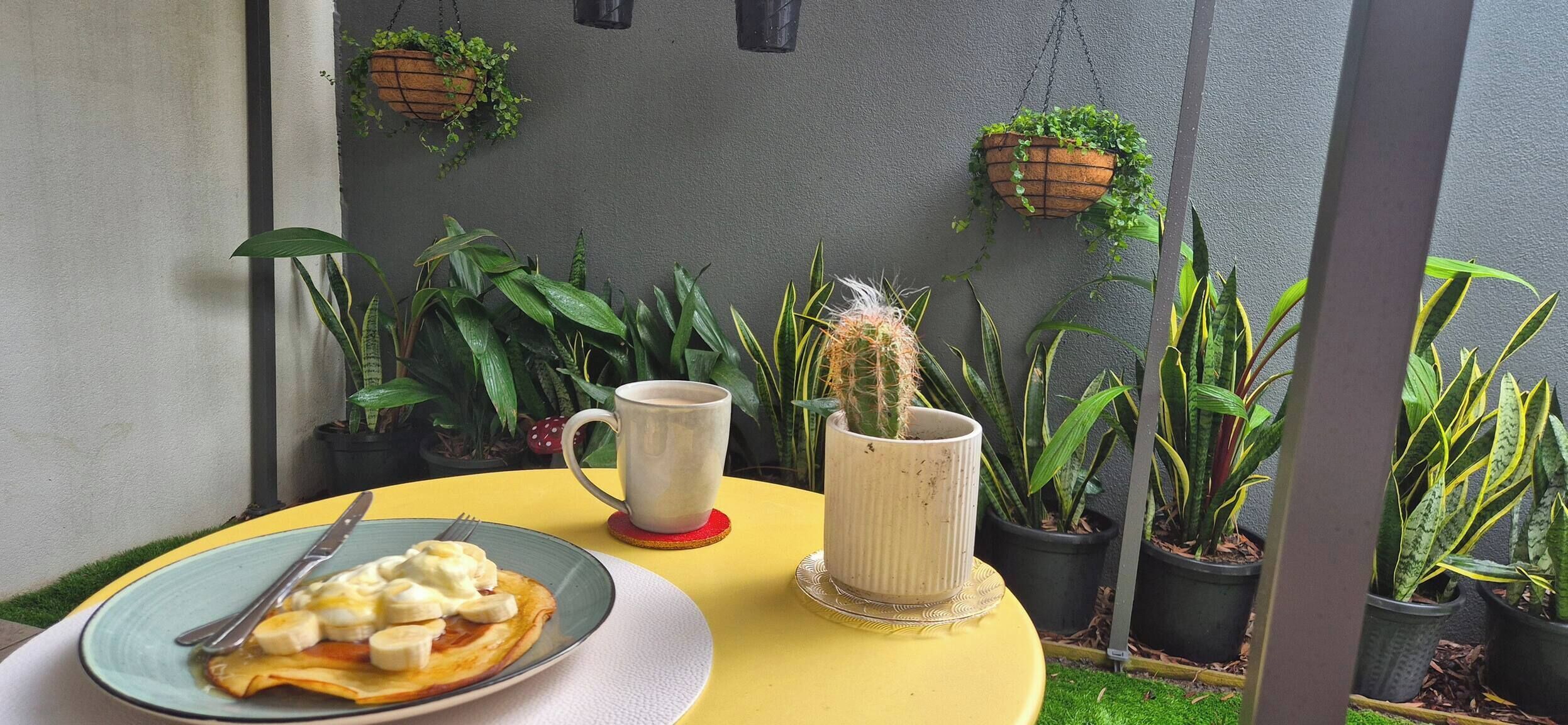Apartment, 2 Bedrooms, Terrace, Garden View | Outdoor dining