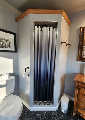 Bathroom - Historic 1898 4BR Home - 3 King + 1 Queen - Wooded Backyard Retreat (Iowa Falls)