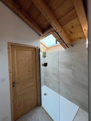 Shower, hair dryer, towels, soap - LARGE, COMFORTABLE CHALET FOR 10 WITH VIEW IN MERIBEL-LES ALLUES (Les Allues)