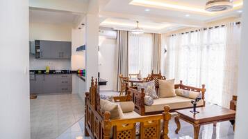 Villa, 3 chambres, accessible aux personnes à mobilité réduite, fumeur | Salle de séjour