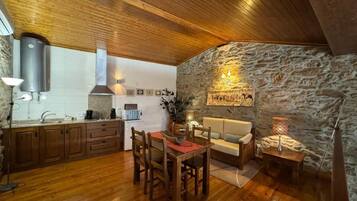 Klassieke cottage, uitzicht op bergen | Interieur