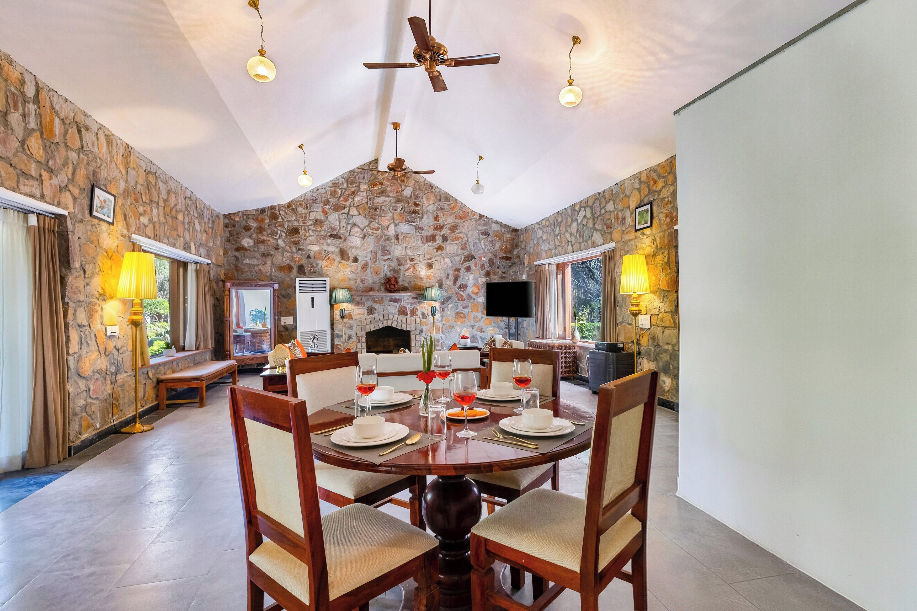 Deluxe villa, uitzicht op meer | Dineren