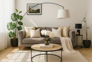 Living area - Chic 2BR in Shoreditch Prime Location (London)