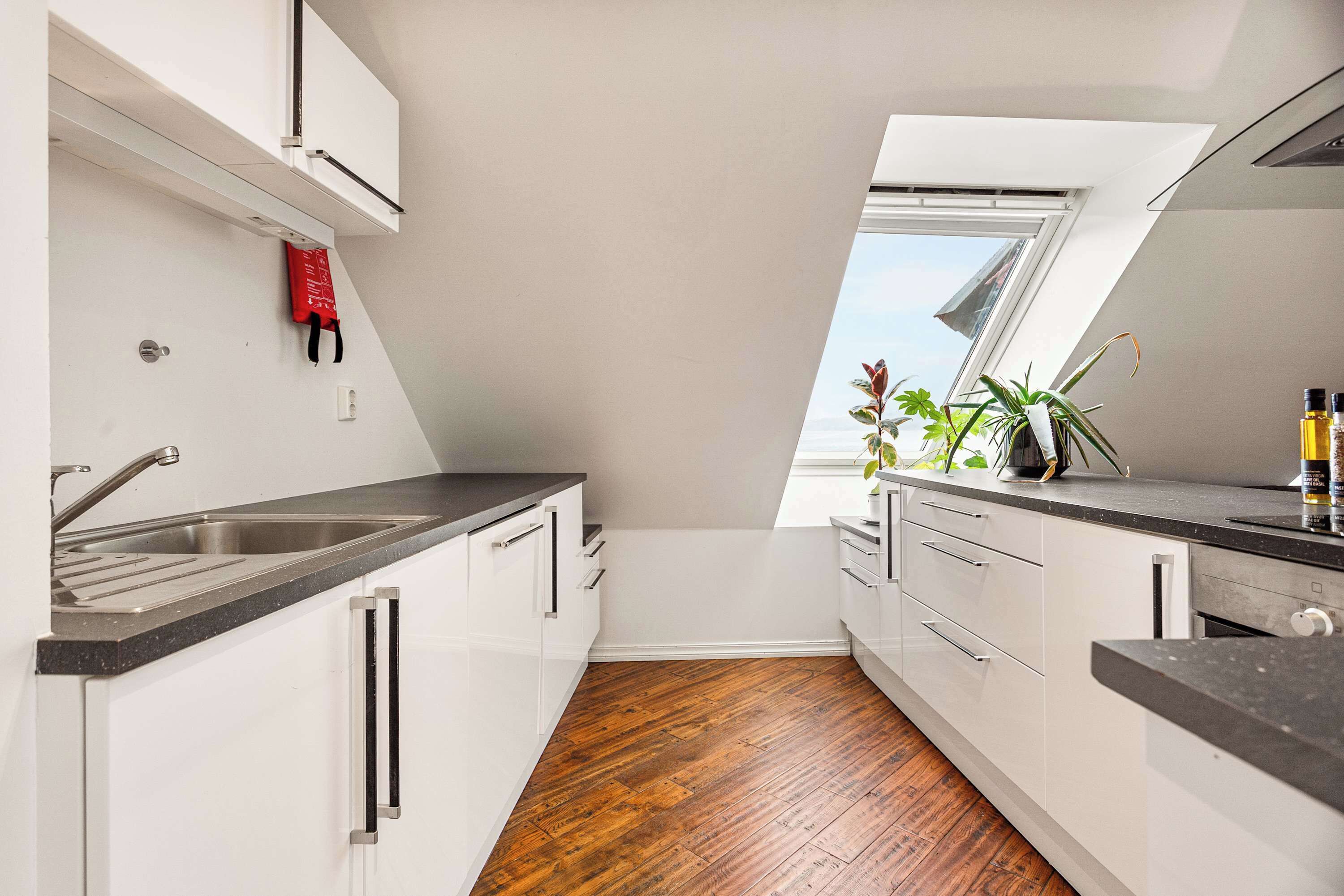 Refrigerador, horno, placa de cocina, lavavajillas