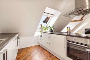 Kühlschrank, Ofen, Herdplatte, Geschirrspüler
