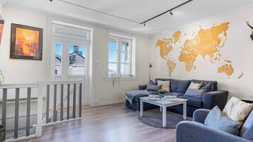 TV, fireplace, offices