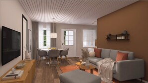 Appartamento Deluxe | Area soggiorno