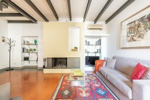 Apartment, 5 Bedrooms, Balcony | Living area | 30-inch TV with satellite channels - Palazzo Sambuca Charming by Wonderful Italy (Palermo)