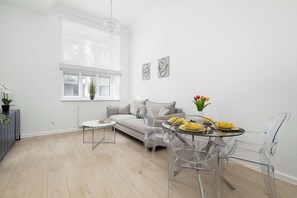 TV, offices - Functional Apartment in Lublin | Place to Work | Balcony (Lublin)