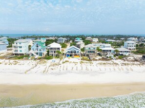 Accommodatie ligt op het strand