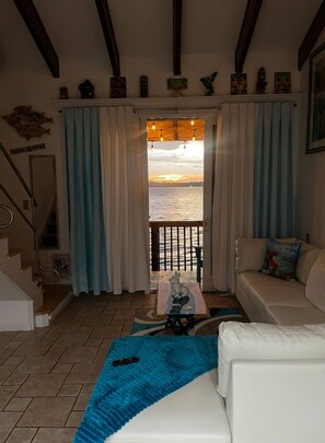 Living area - Amazing home built in the water beautiful sunsets from your private deck (Ocean City)