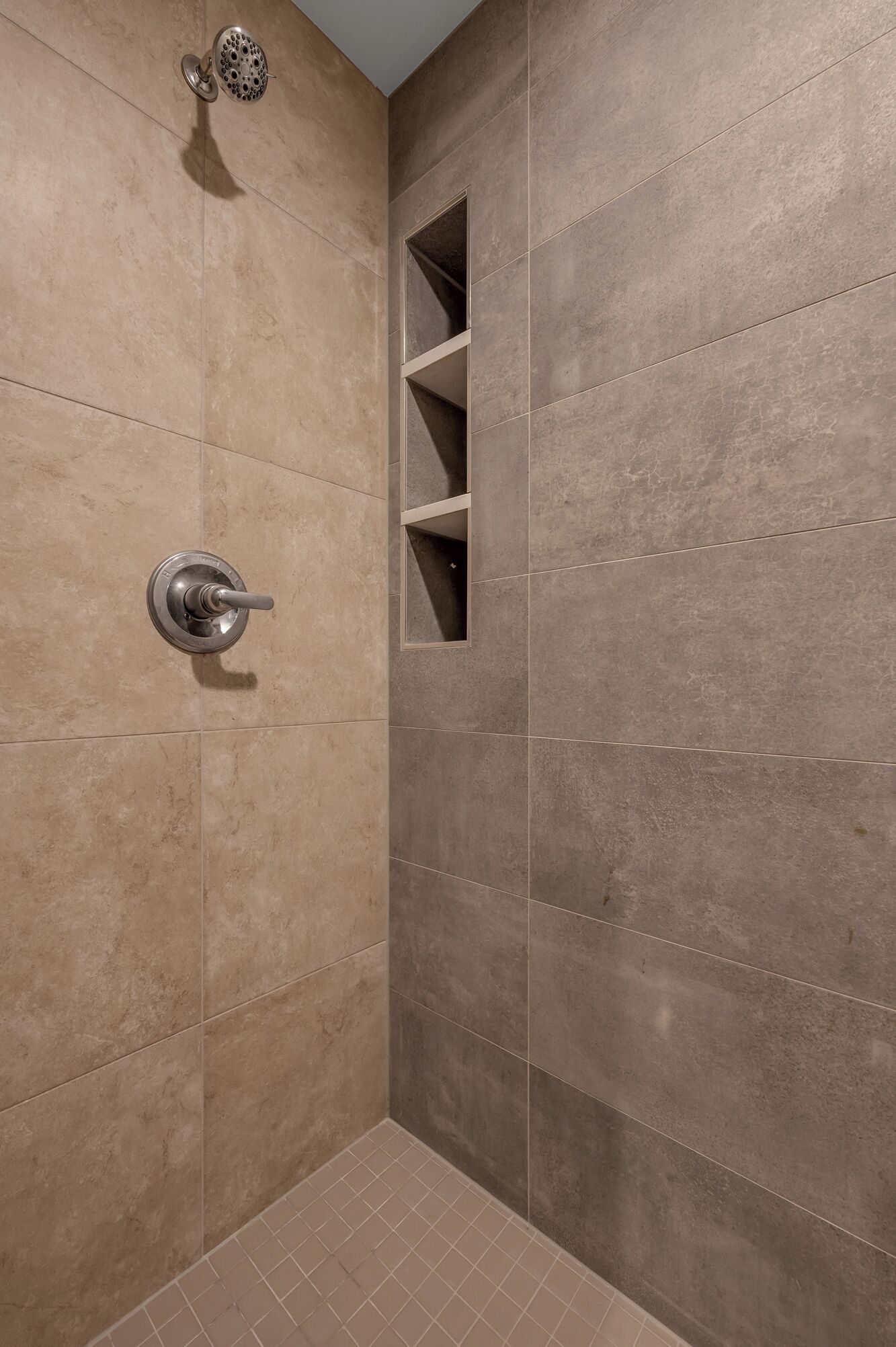 Shower, towels, soap, shampoo