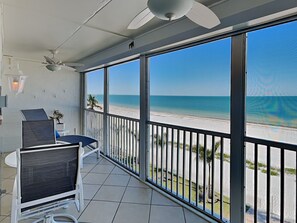 Terrace/patio - Pointe South 402 | Stunning Ocean Views + Pool (Fort Myers Beach)