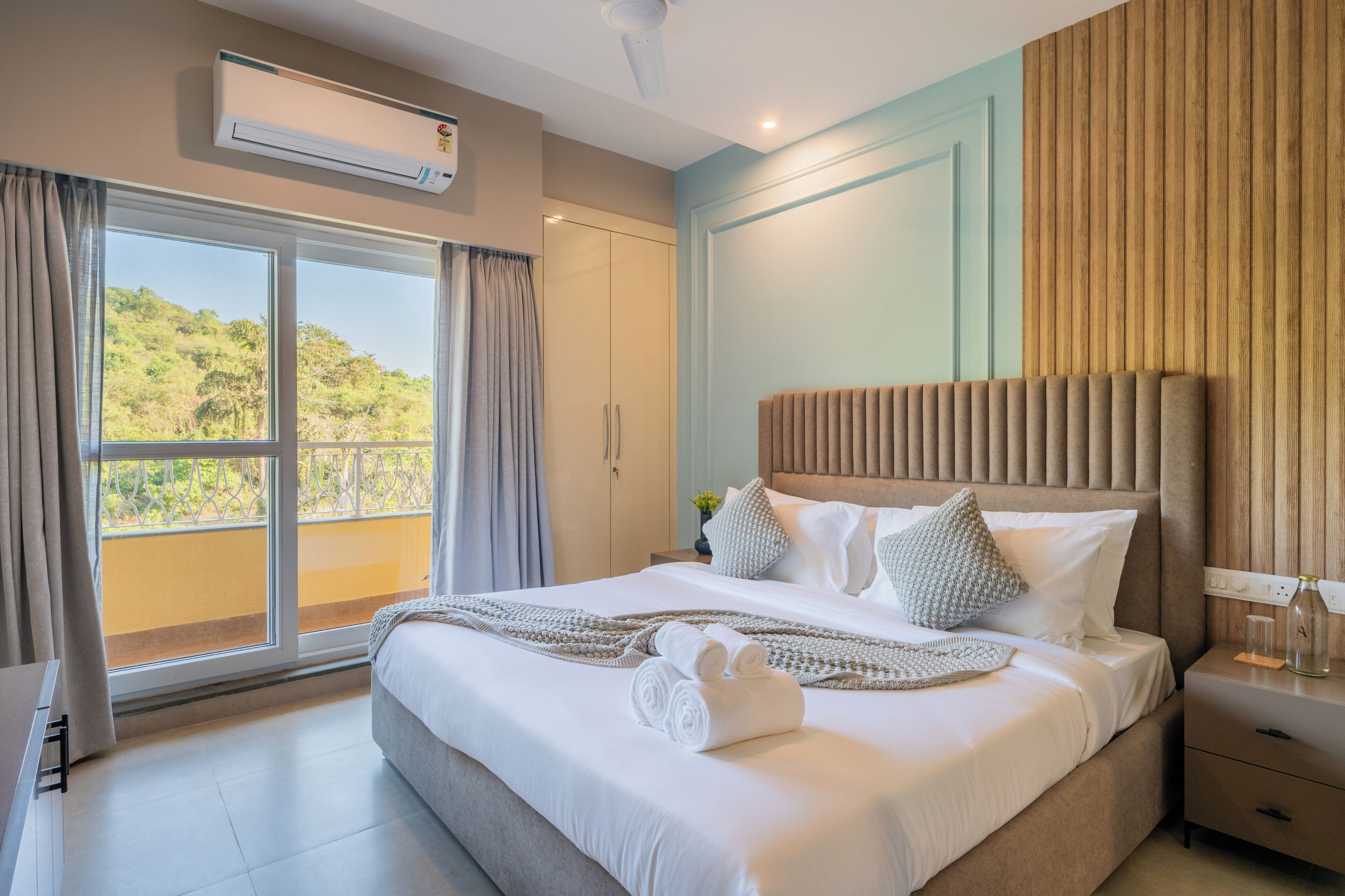 Appartement Deluxe, balcon, vue sur le jardin