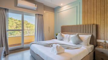 Appartement Deluxe, balcon, vue sur le jardin