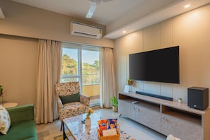 Living area - Alaya Stays 3BHK Veera Marina Penthouse (Candolim)