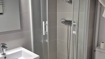 Shower, hair dryer