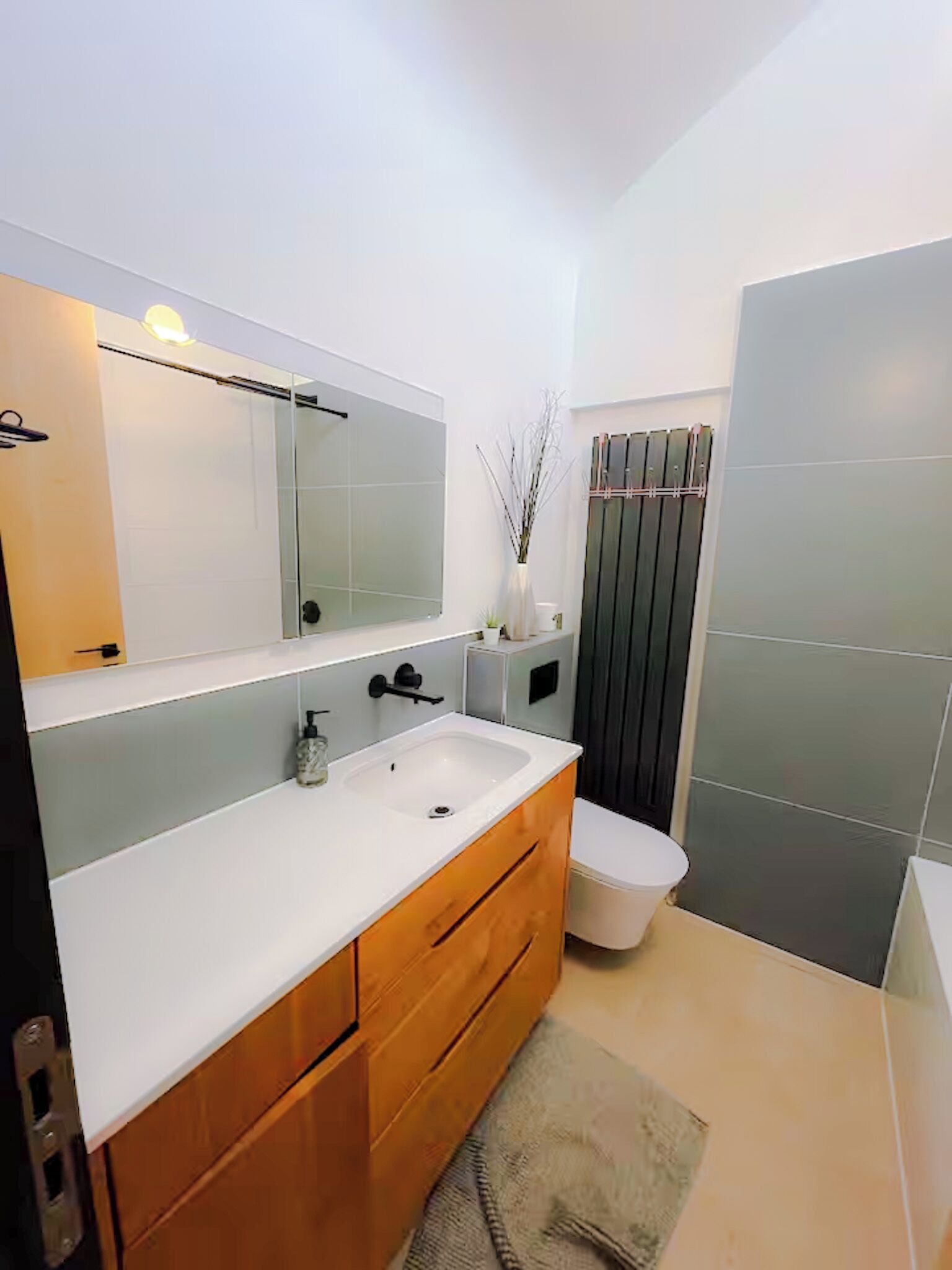 Towels, soap, toilet paper