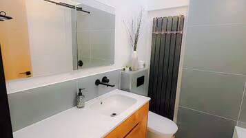 Towels, soap, toilet paper