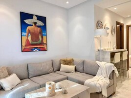 Apartamento, 1 habitación | Zona de estar