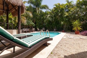 Pool - New!! Monthly rentals! 2 bdrs Private Pool house/ BBQ close to the beach. (Playa del Carmen)