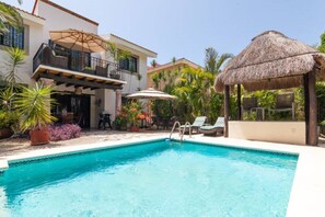 Pool - New!! Monthly rentals! 2 bdrs Private Pool house/ BBQ close to the beach. (Playa del Carmen)