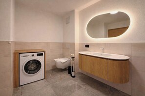 Shower, hair dryer