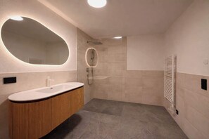 Shower, hair dryer