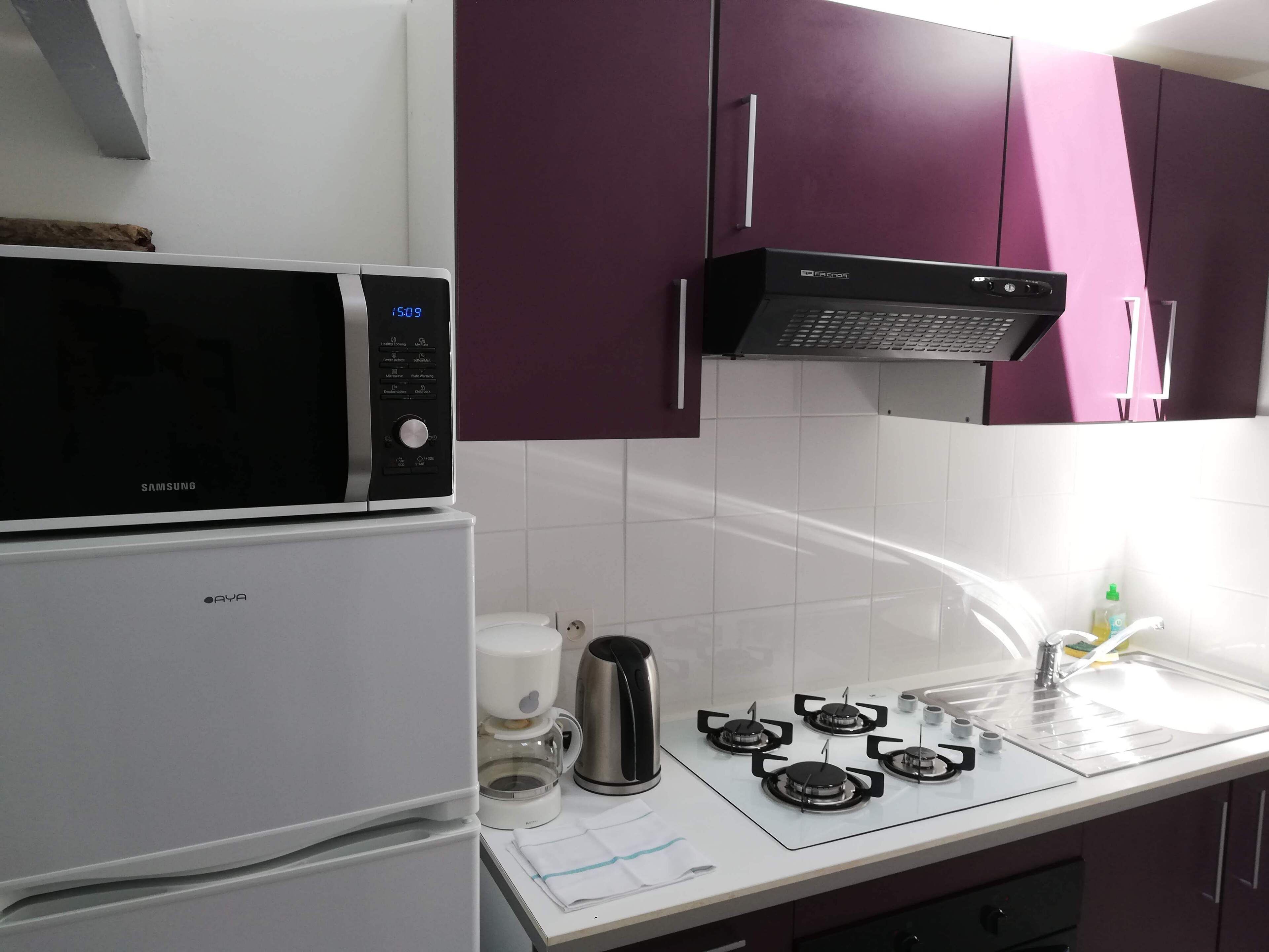 Familienapartment, Terrasse | Eigene Küche