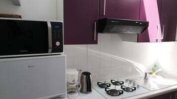 Familienapartment, Terrasse | Eigene Küche