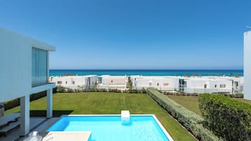 Dúplex familiar, vista al mar | Terraza o patio
