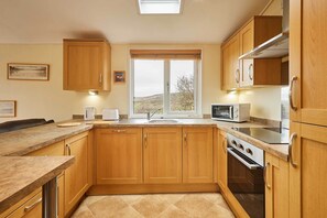 Fridge, microwave, oven, stovetop - Host & Stay | The Lodge, High House (Westerdale)
